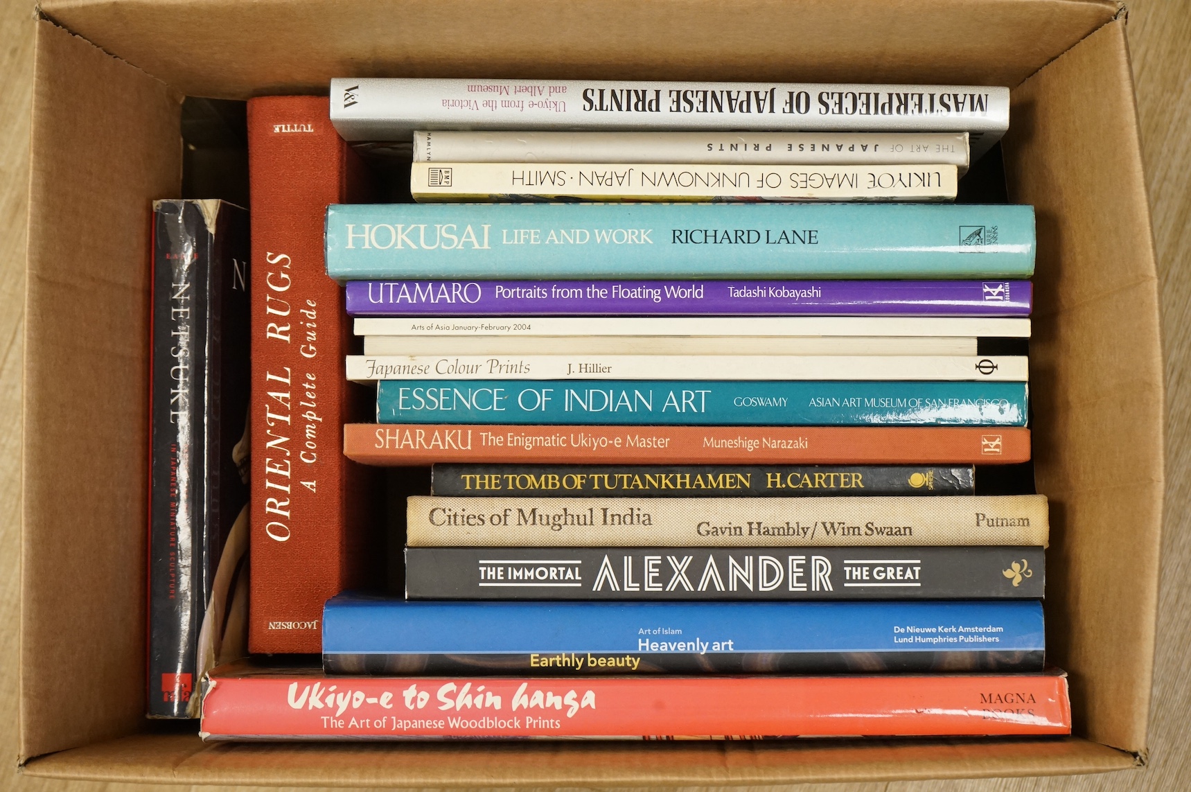 A quantity of reference books - Japanese and Indian Art. Condition - fair